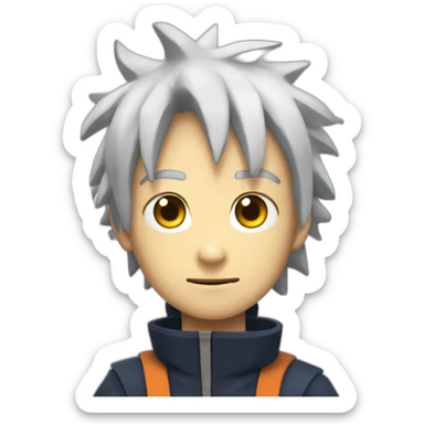 la fusion entre un kraken mignon et naruto sticker