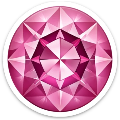 Create an emoji of a beautiful pink diamond that can be used in WhatsApp  sticker