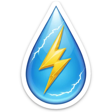 Grateful Dead lightning bolt inside a teardrop sticker