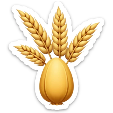 wheat kernel sticker