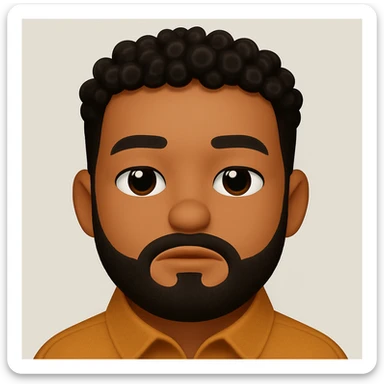 Turn this portrait photo into an iOS style emoji with high definition, precise details, smooth shading, and clear facial features. Keep a neutral background. The style should resemble Apple's emoji style. sticker