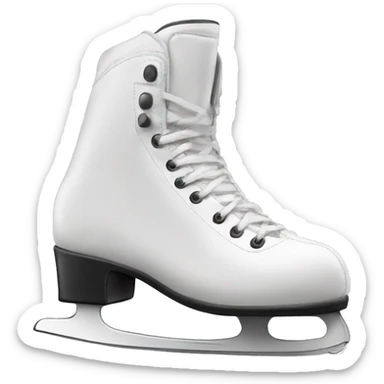 professional ice skating boot sticker