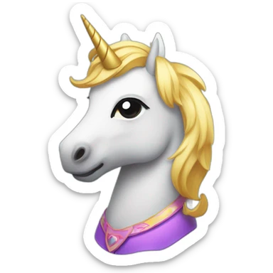 unicornio fiestero sticker