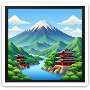 japan country sticker