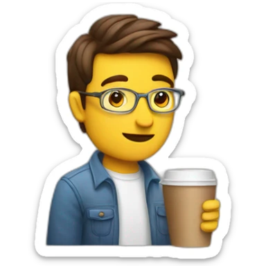 Suburu driver with a coffee can exhaust sticker