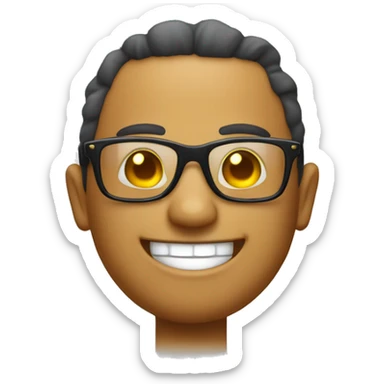 Hámster con gafas de sol sonriendo sticker