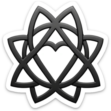 A heartagram like ville valo symbol yk sticker
