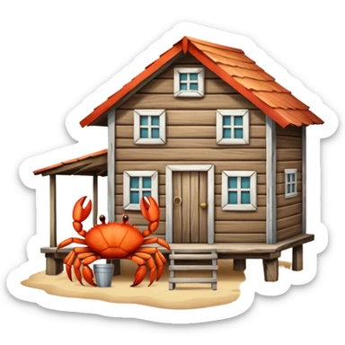 crab house sticker