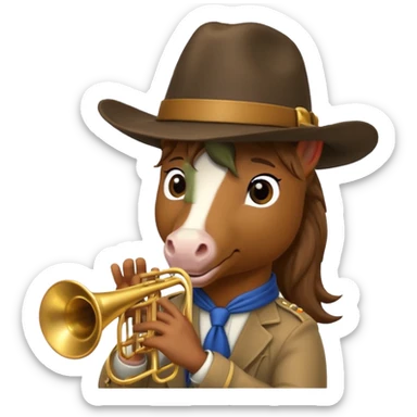 horse Musician sticker
