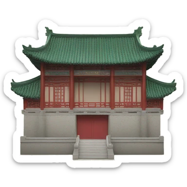 traditional Chinese architecture sticker