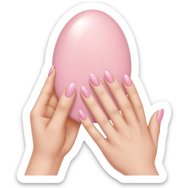 Light pink nails  sticker