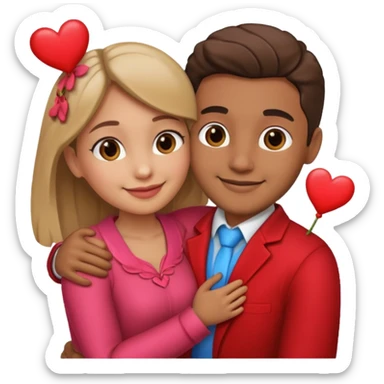 valentines day couple sticker