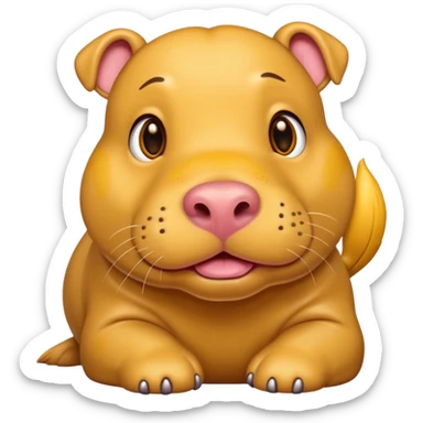 Hippo Labrador retriever  sticker