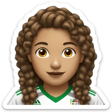 mexican-girl-brown-curly-hair-soccer sticker