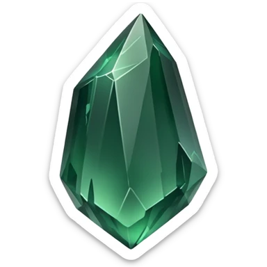 jagged green obsidian shard sticker