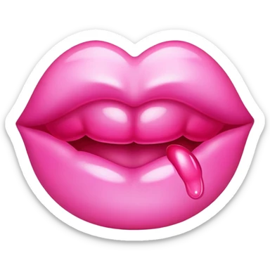 pink kiss sticker