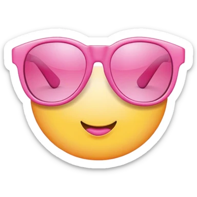pink sunglasses  sticker