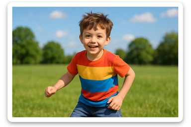 yosh bolani tasvirlab ber  sticker