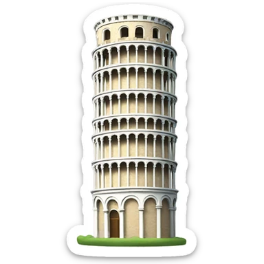 Pisa tower sticker