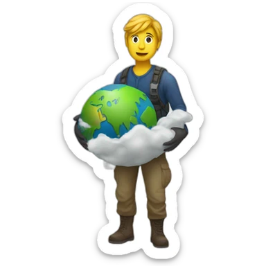 Climates activists saving the world sticker