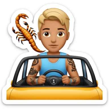 Scorpio n car sticker