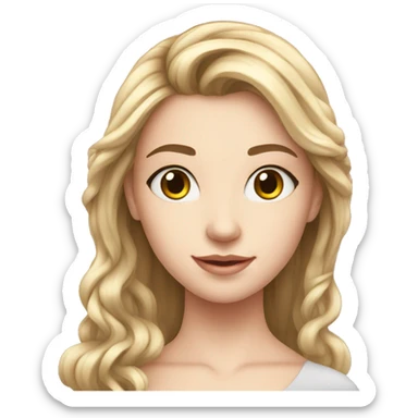 White teen girl is going to the dance with white teen girl sticker