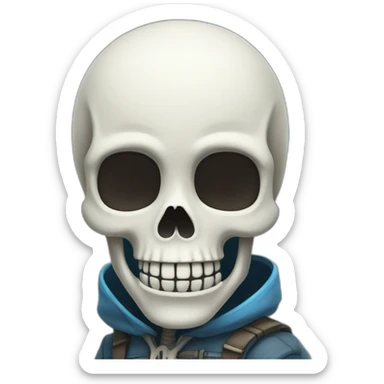 sans the skeleton sticker