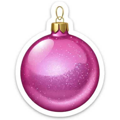 CHRISTMAS PINK DECORATIONS sticker