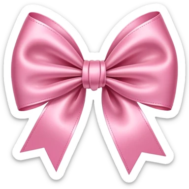 Un moño rosa  sticker