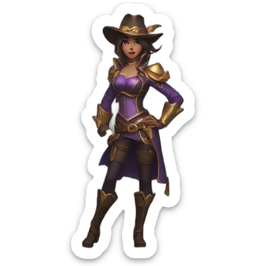 Caitlyn-league-of-legends sticker