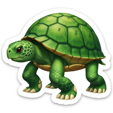 A human leg emoji combined with a turtle sticker