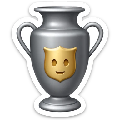 grey metalici urn sticker