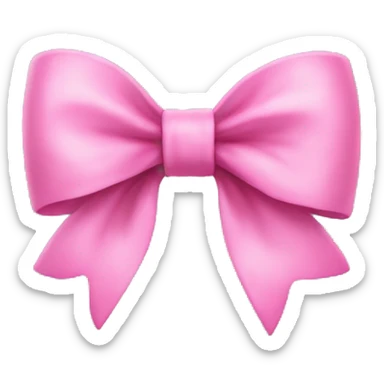 Pink bow sticker