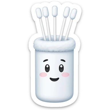 cotton swabs sticker