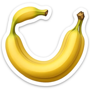 banana and peel sticker