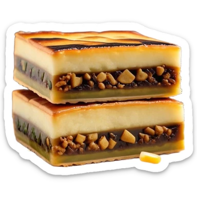 martabak manis-cinematic-realistic-martabak manis-dish-emoji,-depicted-as-a-single,-square-slice-of-sweet,-thick-martabak manis-with-a-rich,-indulgent-filling,-rendered-with-detailed-textures-and-vibrant,-appetizing-lighting sticker