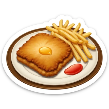 SCHNITZEL WITH FRIES sticker