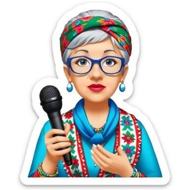 Colorful Singer sticker
