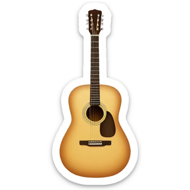 acoustic guitar sticker