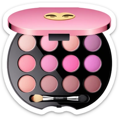 Pink eyeshadow palette sticker