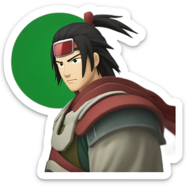 Hashirama Senju with Italian flag sticker