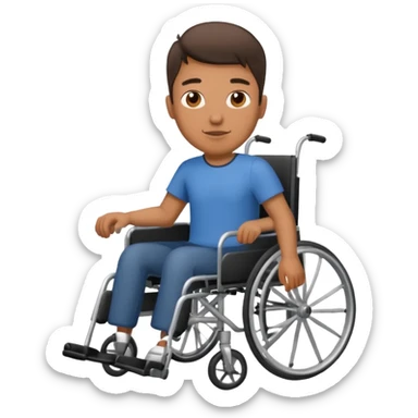 Guy in a wheelchair  sticker