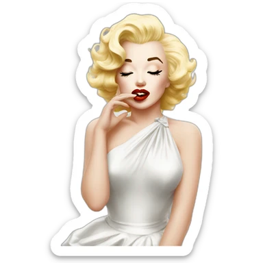 marilyn monroe send kiss sticker