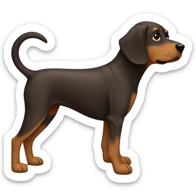 Perro mastín marrón  sticker