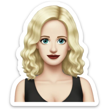 Eva Green with blonde hair sticker