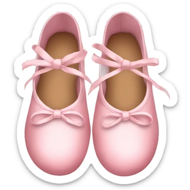 soft pink ballerina shoes sticker