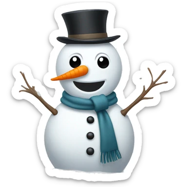snowman sticker