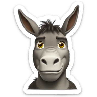 Shrek donkey sticker