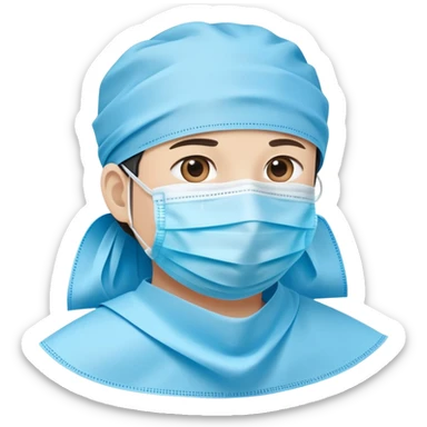 isolated blue surgical mask, covid protective mask, no person sticker