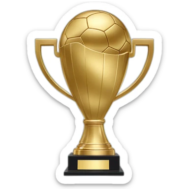 Coupe du Monde football trophée sticker